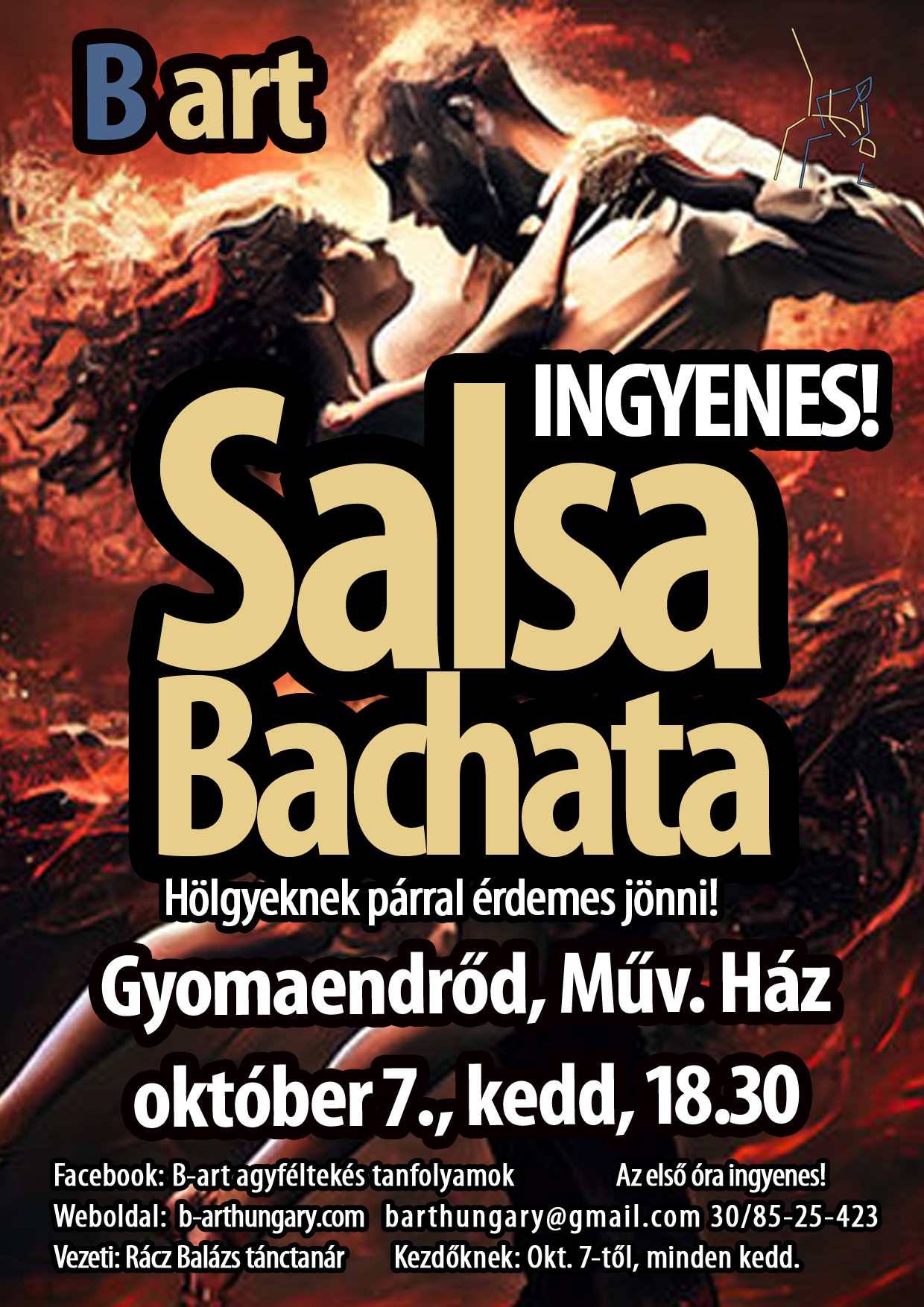Get Ready To Dance: Free Salsa & Bachata Night In Gyomaendrőd